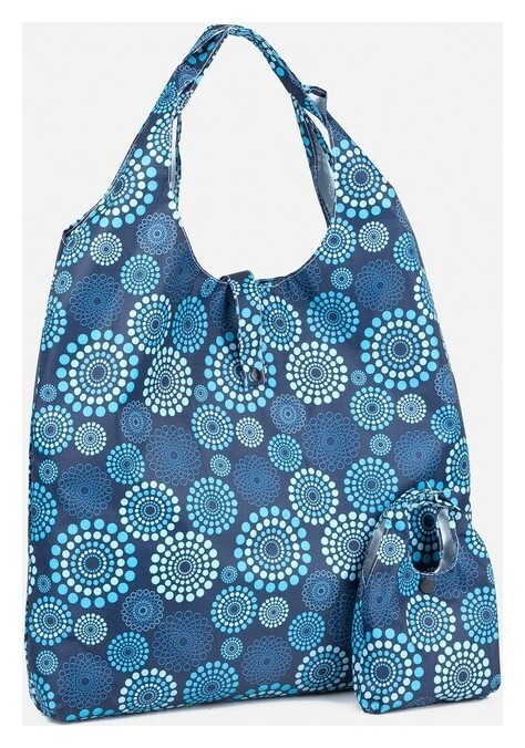 Сумка хозяйственная на кнопке, цвет синий  