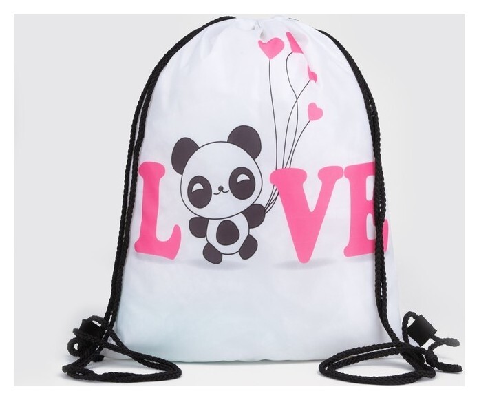 Мешок для обуви на шнурке, цвет белый  