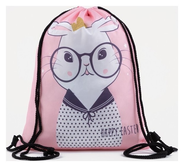 Мешок для обуви на шнурке, цвет розовый  