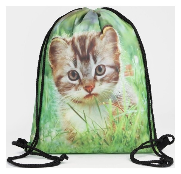 Мешок для обуви на шнурке, цвет зелёный  