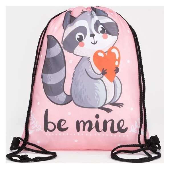 Мешок для обуви на шнурке, цвет розовый  