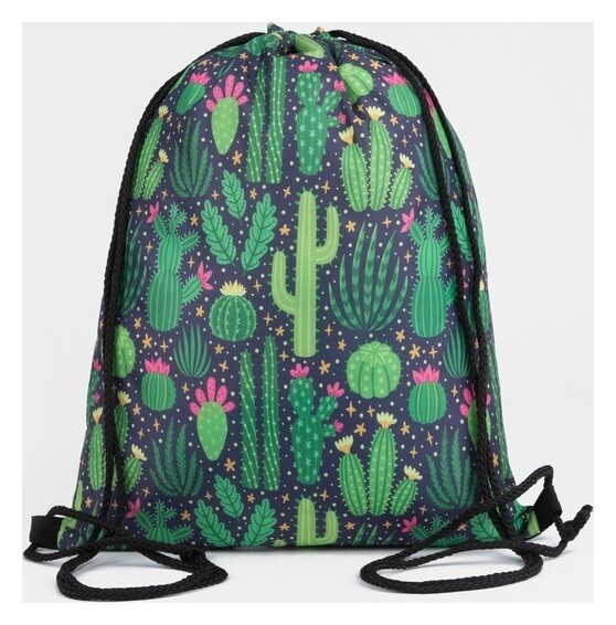 Мешок для обуви на шнурке, цвет зелёный  