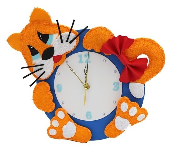 Набор для творчества часы «Рыжий кот»  Волшебная мастерская