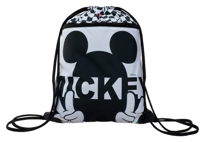 Мешок для обуви с карманом Hatber, 470 х 340 мм, "Микки маус"  Disney