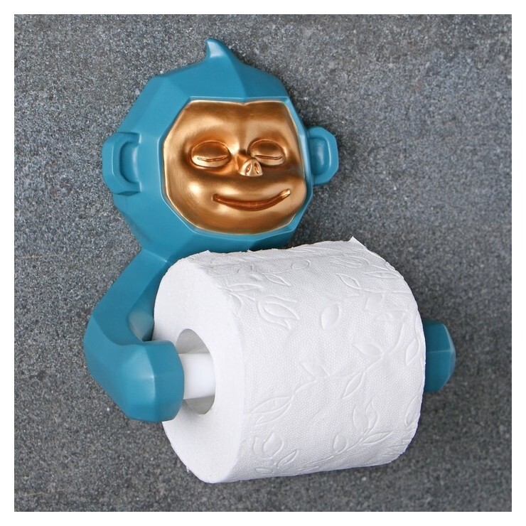 Держатель для туалетной бумаги "Обезьянка" зеленая  Take it easy