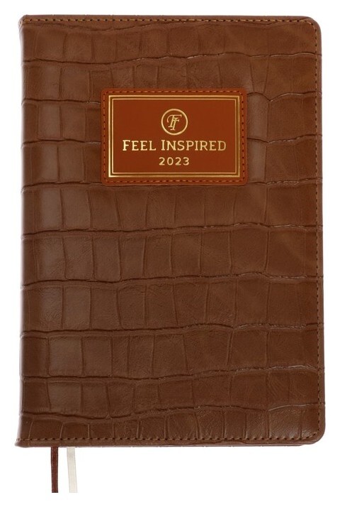 Ежедневник датир 2023 A5 352стр, Devente Grande, тв обл с порол иск кожа, тисн фольг, ляссе  deVente