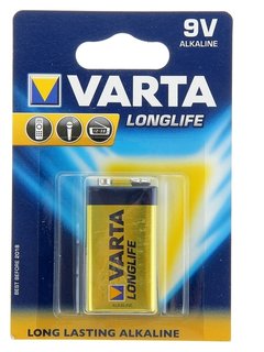 Батарейка алкалиновая Varta Longlife 9V блистер 1 шт Varta