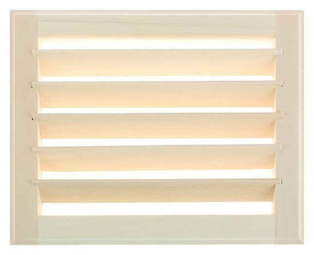 Вентиляционная крышка из липы, 20х25см, без задвижки, "Добропаровъ"  Добропаровъ