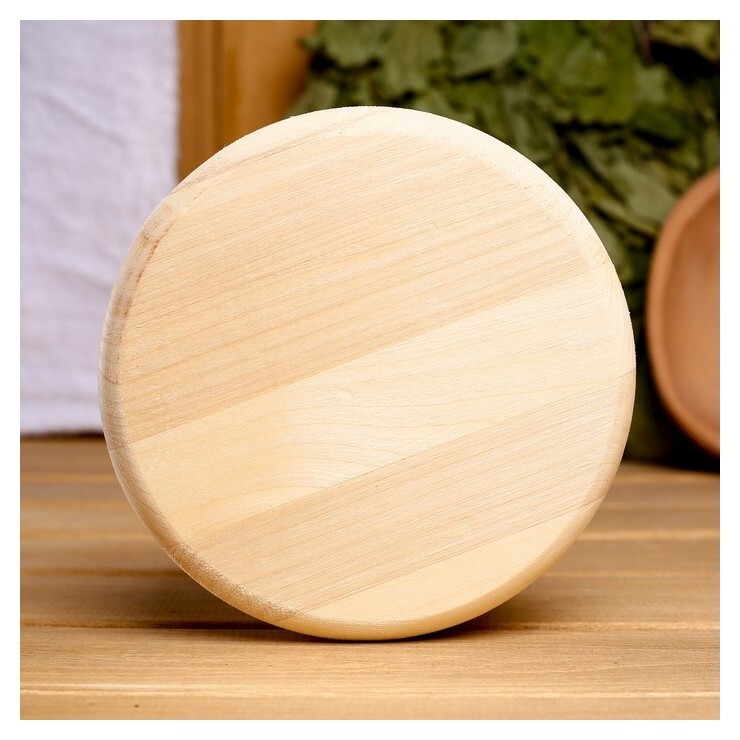 Вентиляционный клапан из липы, D=10см, основание дерево  Добропаровъ