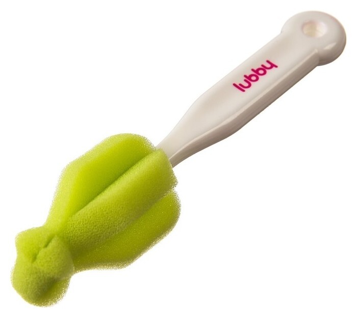 Ёршик-губка для мытья детских сосок, круглый  Lubby