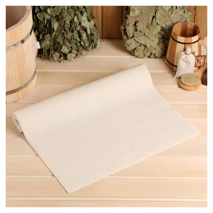 Лежак для бани "Скрутка" белый 145х50 см  