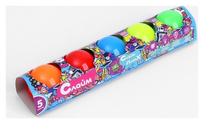 Набор «Слайм в капсуле», 5 цветов  