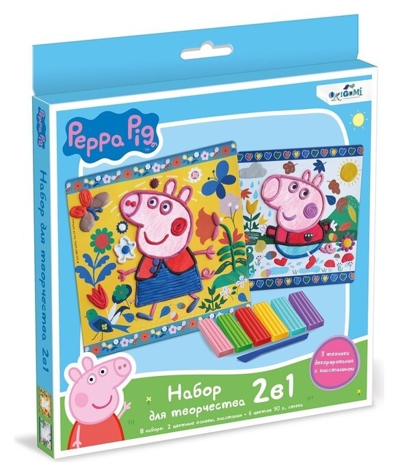 Набор для творчества из пластилина «Свинка пеппа» 2 в 1  Origami