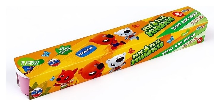 Тесто для лепки «Ми-ми-мишки» 6 цв, 50 г  Multiart