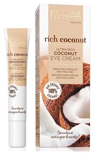 Крем для кожи вокруг глаз Богатый питательный кокосовый Rich Coconut Eveline Cosmetics