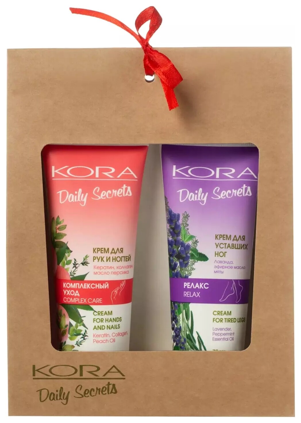 Набор кремов для рук и ног Комплексный уход Kora