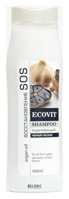 Шампунь для волос Укрепляющий черный чеснок ECO&Vit SOS