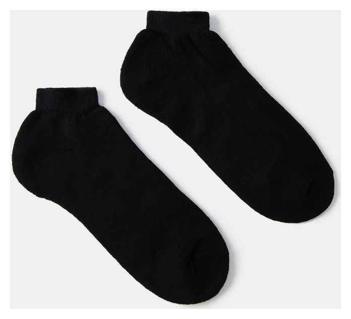 Носки женские махровые укороченные Collorista, цвет чёрный, р-р 36-37 (23 см)