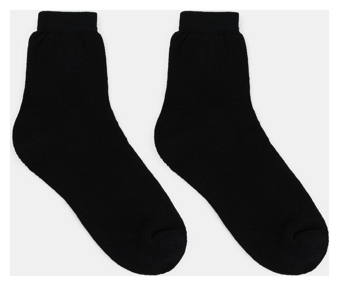 Носки женские махровые Collorista, цвет чёрный, р-р 36-37 (23 см)