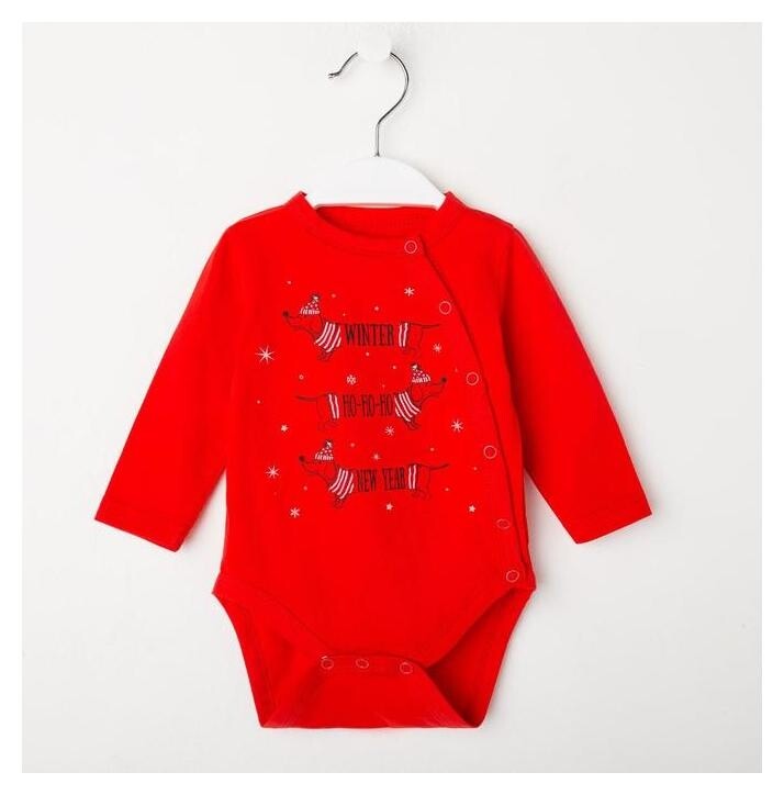 Боди детское, цвет красный, рост 86 см  Luneva
