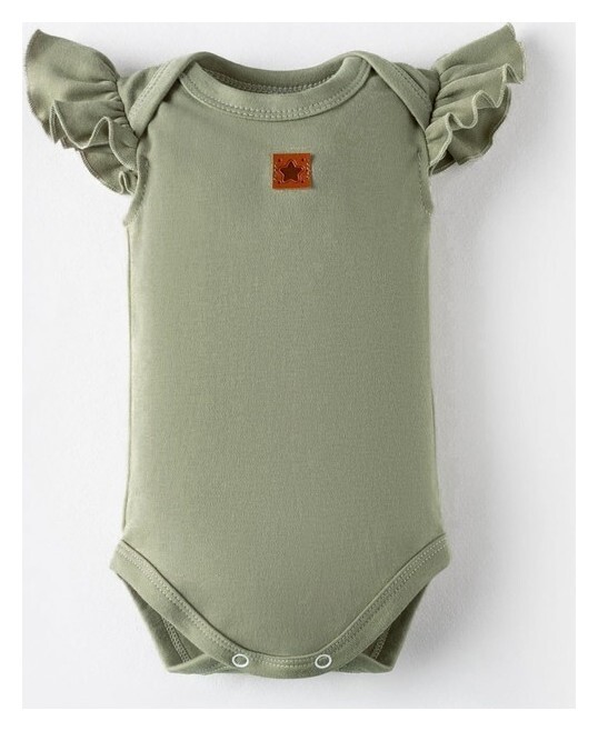 Боди крошка Я "Nature", цвет зелёный, размер 22, рост 62-68 см  Крошка Я