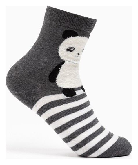 Носки женские, цвет серый, размер 23-25 HOBBY LINE