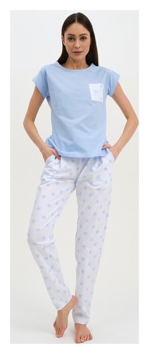 Пижама женская Kaftan "Звёздочки" брюки, футболка, р. 40-42  Kaftan