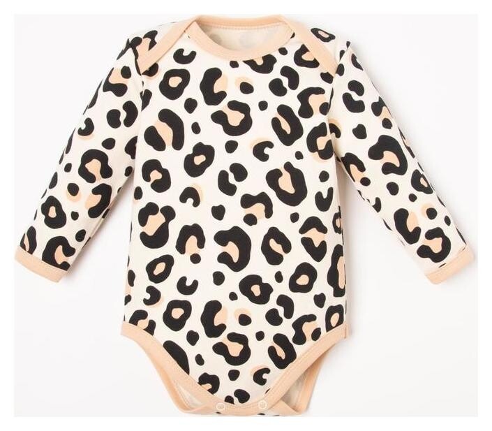 Боди с длинным рукавом крошка Я «Леопард», рост 68-74 см Крошка Я