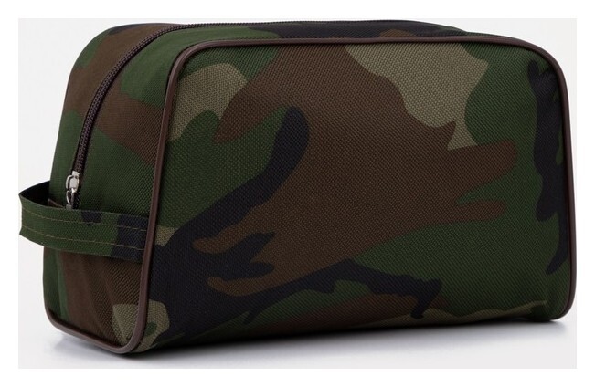 Косметичка на молнии, с подкладом, цвет камуфляж  Бако Текстиль