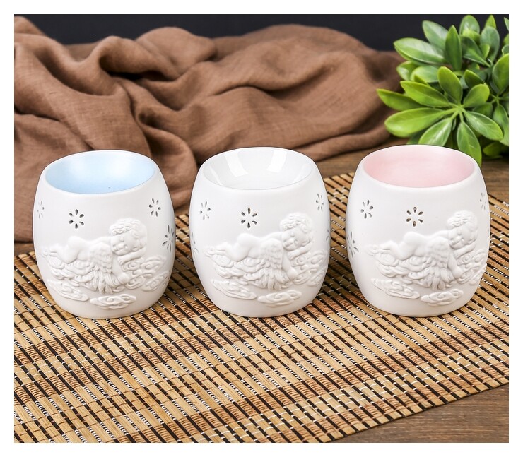 Аромалампа керамика "Спящий ангел" 8х8.5х8,7 см  