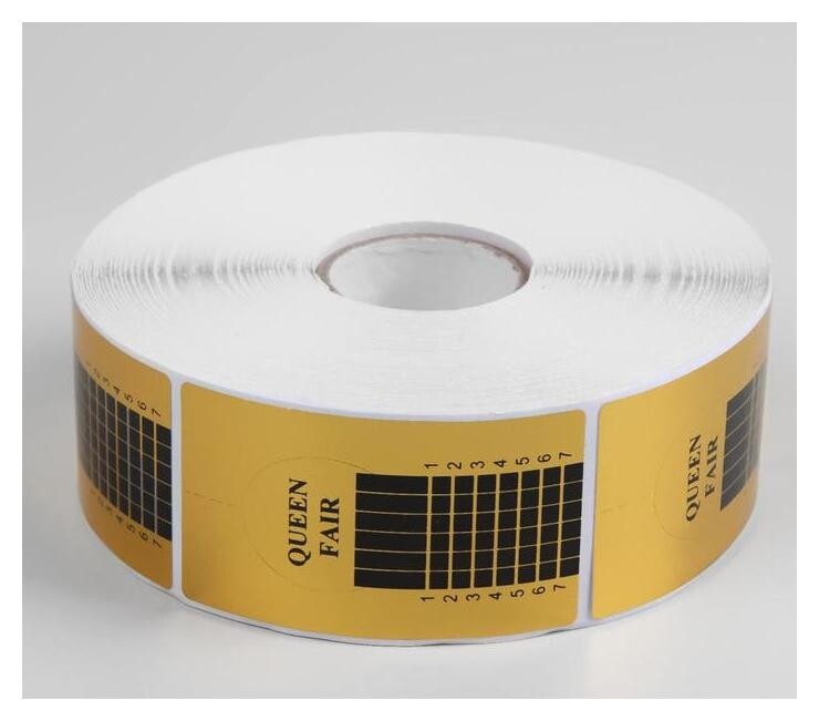 Формы для ногтей, узкие, 500 шт, цвет золотистый  Queen Fair