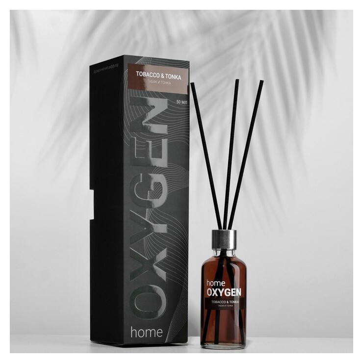 Диффузор ароматический Oxygen Home Tobacco And Tonka, 50 мл, табак и тонка NNB