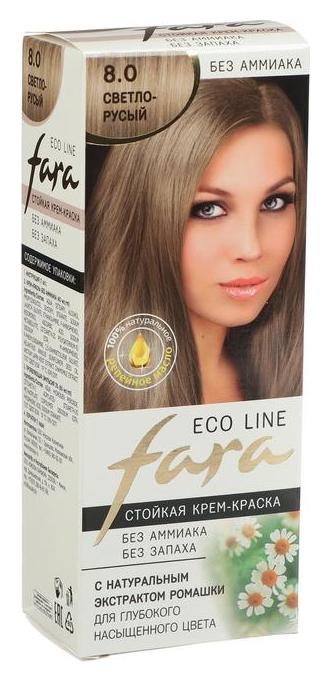 Краска для волос Fara Eco Line 8.0 светло-русый