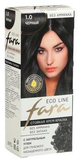 Краска для волос Fara Eco Line 1.0 чёрный Fara