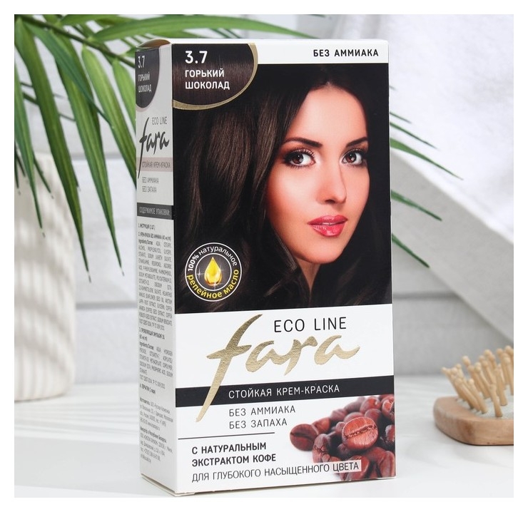 Краска для волос Fara Eco Line 3.7 горький шоколад