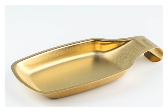 Подставка из нержавеющей стали для кухонных принадлежностей, 22,5×11×2,5 см, цвет золотой