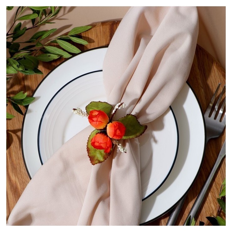 Кольцо для салфеток «Букет», цвет оранжевый Страна Карнавалия