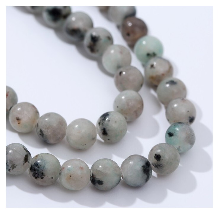 Бусины на нити шар №6 "Кварц", +/-38см 