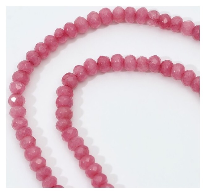 Бусины на нити кукуруза гранёная 5*3мм "Агат" под турмалин, 35см  