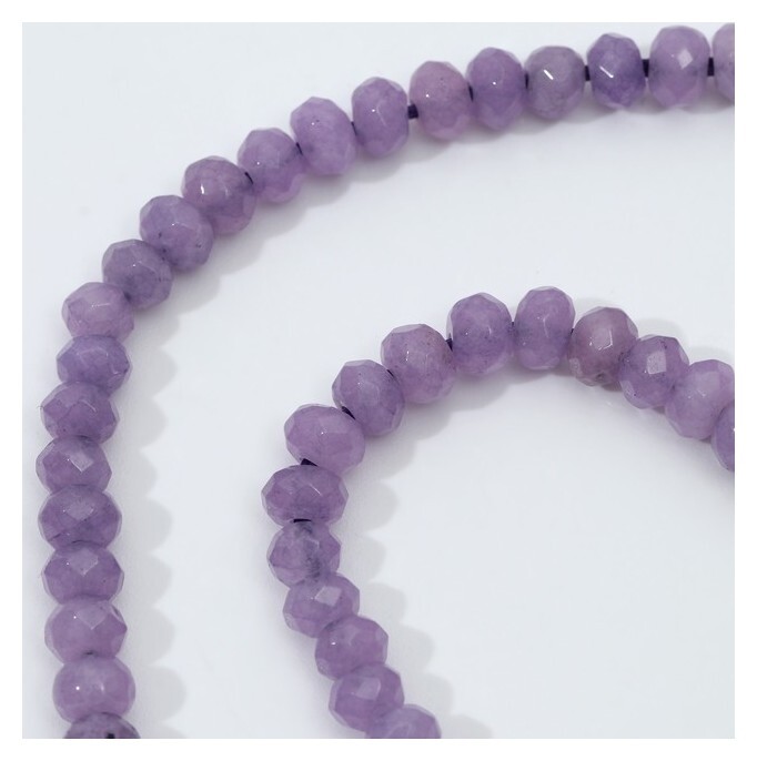 Бусины на нити кукуруза гранёная 3мм "Кунцит", 35см  