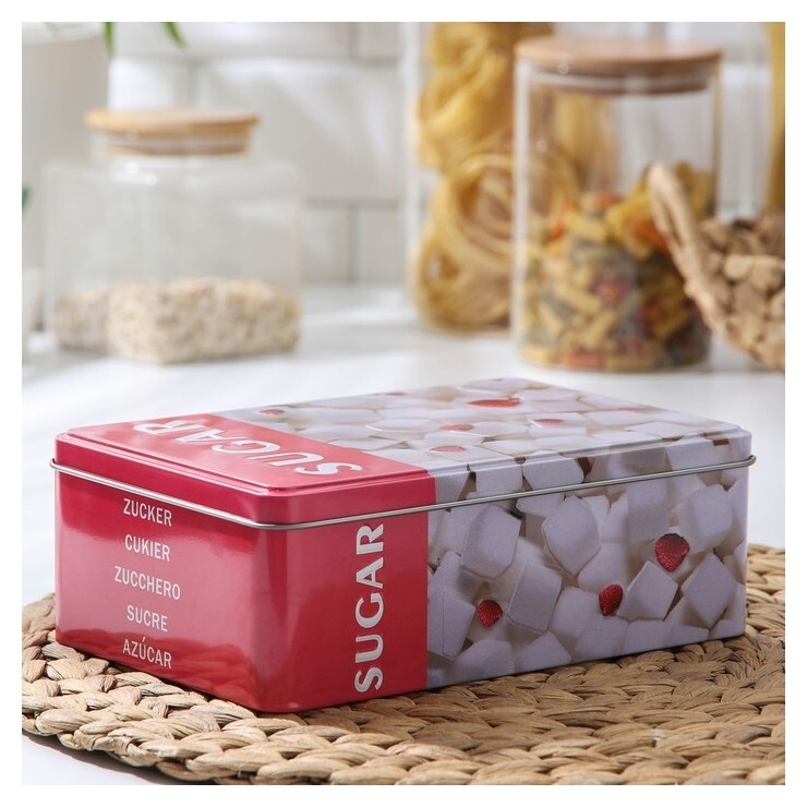Банка для сыпучих продуктов сахар «Кухня», 20×13×7 см  