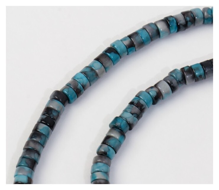 Бусины на нити диск 0,2*0,5см "Кианит", +/-39см  