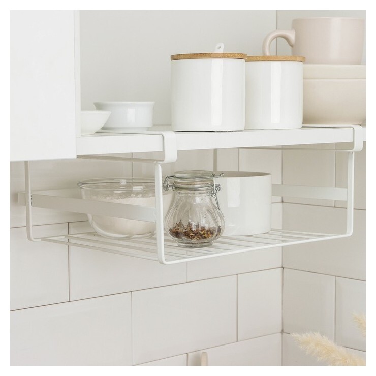 Корзина подвесная доляна, 30×27×13 см, цвет белый  Доляна