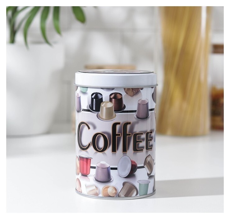 Банка для сыпучих продуктов Coffee, 13×9×9 см 