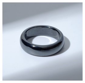 Кольцо "Ночь" под гематит, округлое, цвет чёрный, размер 17 Queen Fair