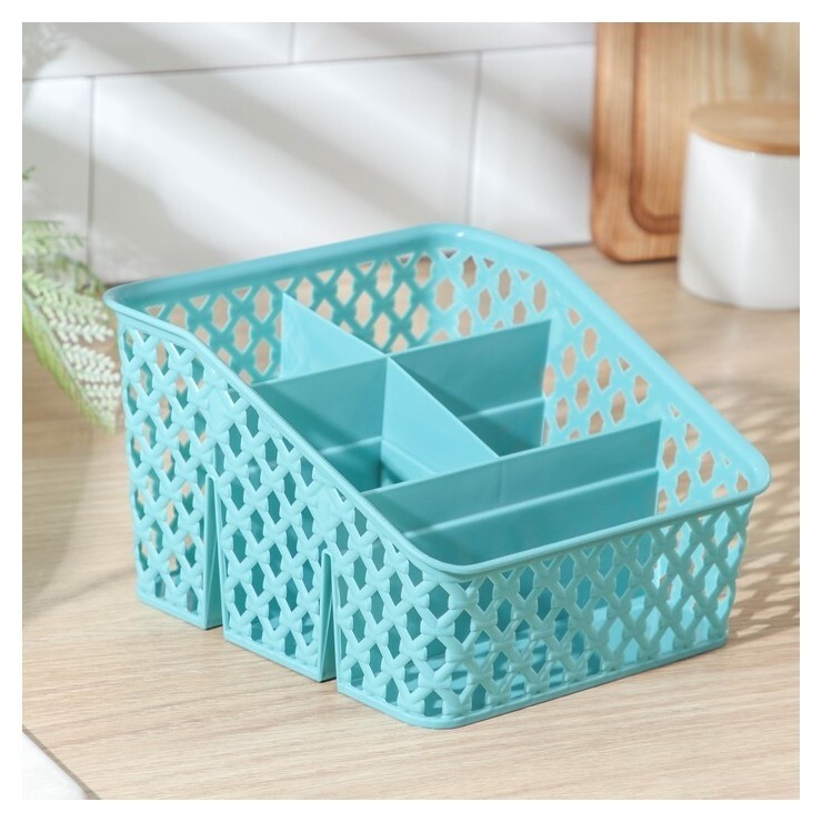 Сушилка для столовых приборов «Ромбик», 5 отделений, 18×19×12 см  