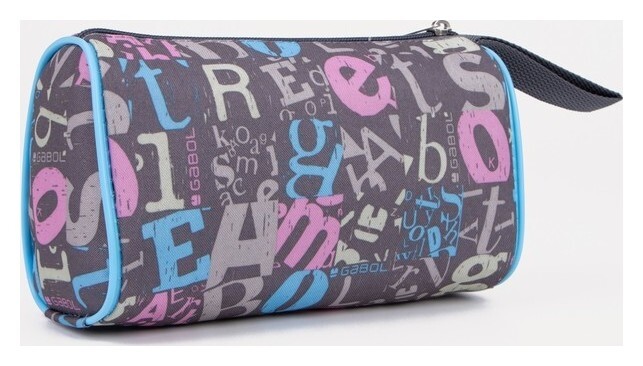 Косметичка на молнии, цвет серый  Бако Текстиль