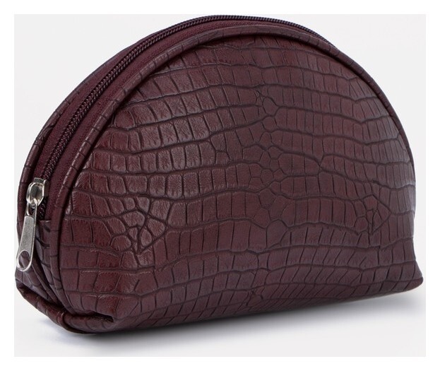 Косметичка на молнии, цвет бордовый  Сакси