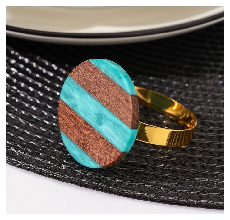 Кольцо для салфетки Candy, 4,1×4,2×4,9 см, круг, цвет металла золотой