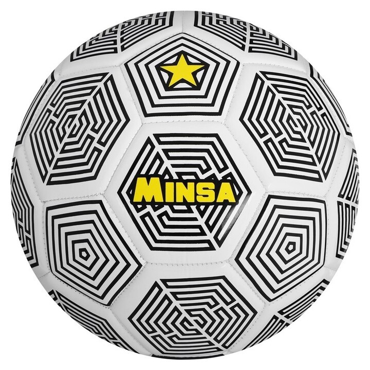 Мяч футбольный Minsa, PU, машинная сшивка, 32 панели, размер 5  Minsa